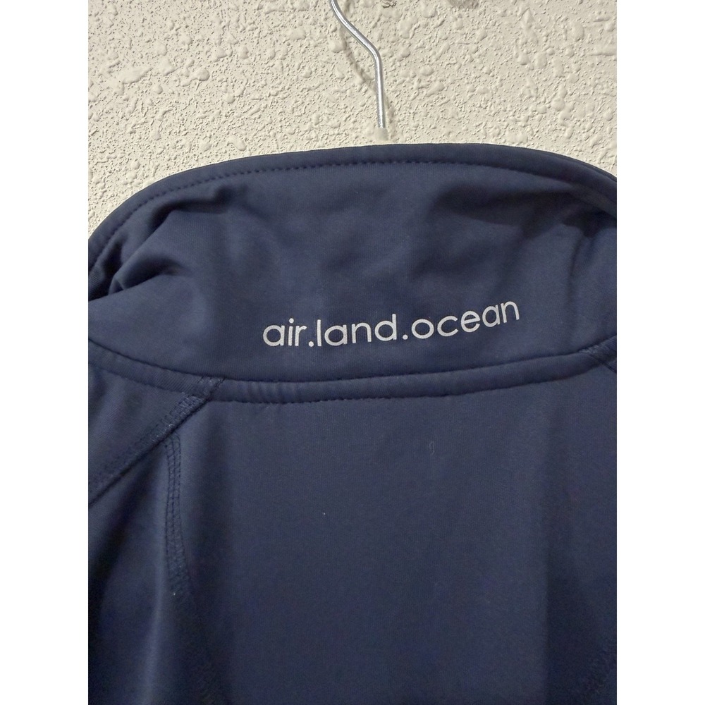 ALO Men's Navy Blue Pullover 1/4 Zip Activewear Jacket Cool Fit Athleisure XL - Picture 10 of 10